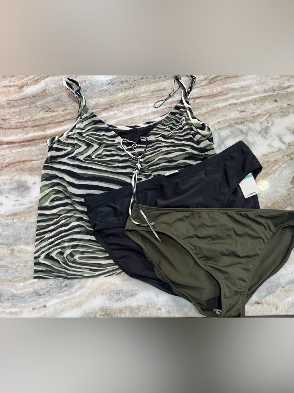 3 swimsuit pieces